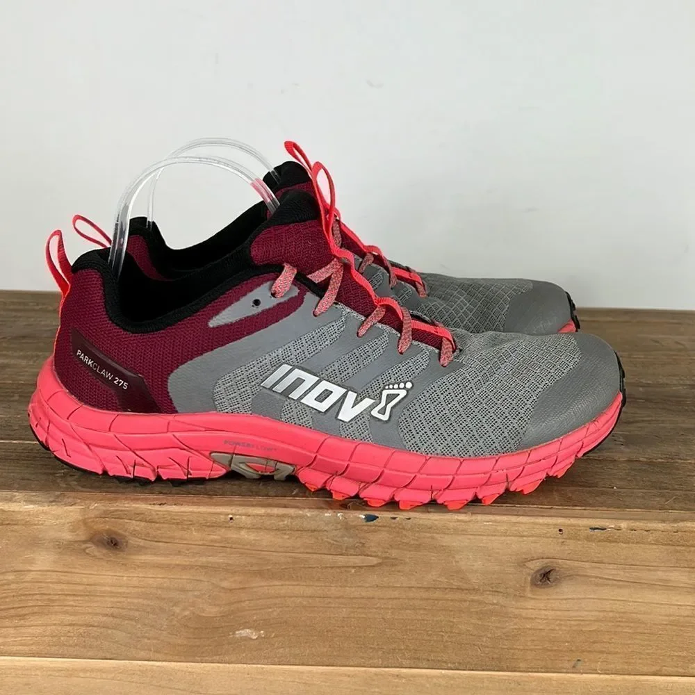 Inov8 park claw 275 women’s size 11 pink grey all terrain athletic shoes